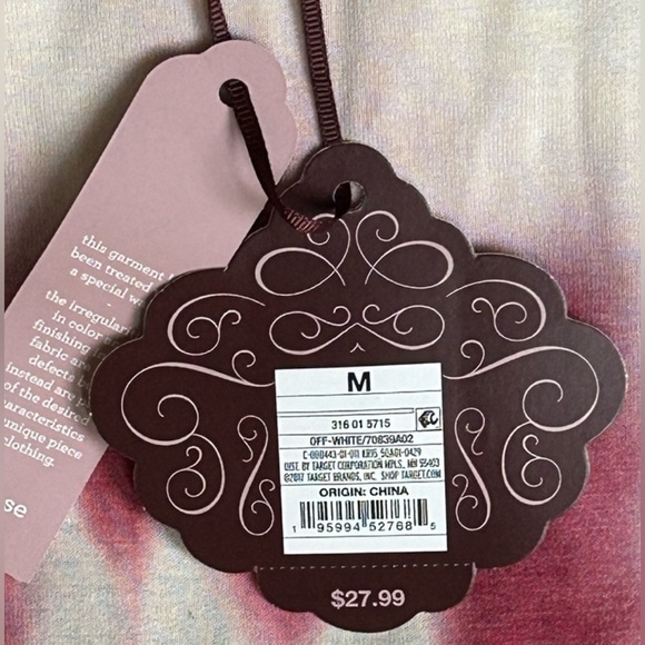 NWT Knox Rose Tie Dye Bishop Sleeve Fleece Lined Pullover Top Sweatshirt Size M - Picture 3 of 6